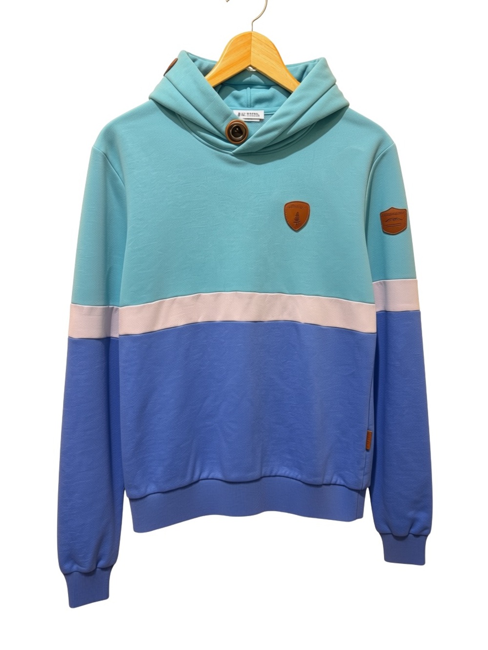 Women’s Wanakome Hoodie in Aqua & Blue - Medium